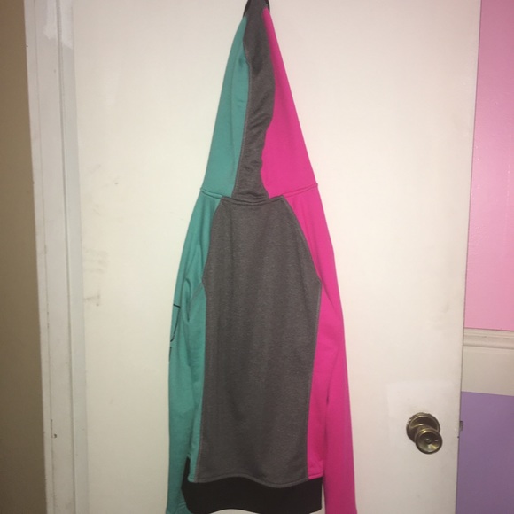 Girls XL(16), Blue/Pink/Grey sweatshirt. - Picture 3 of 5